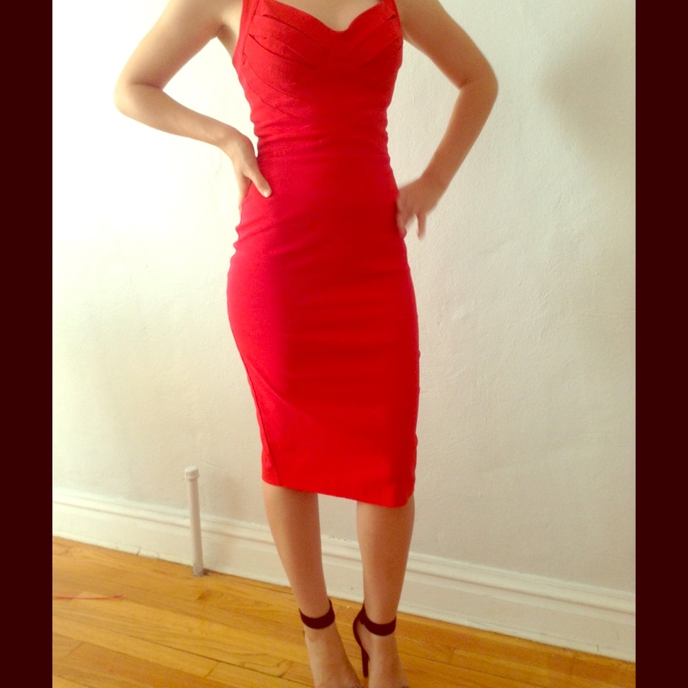 COPY - ASOS Red tulip dress